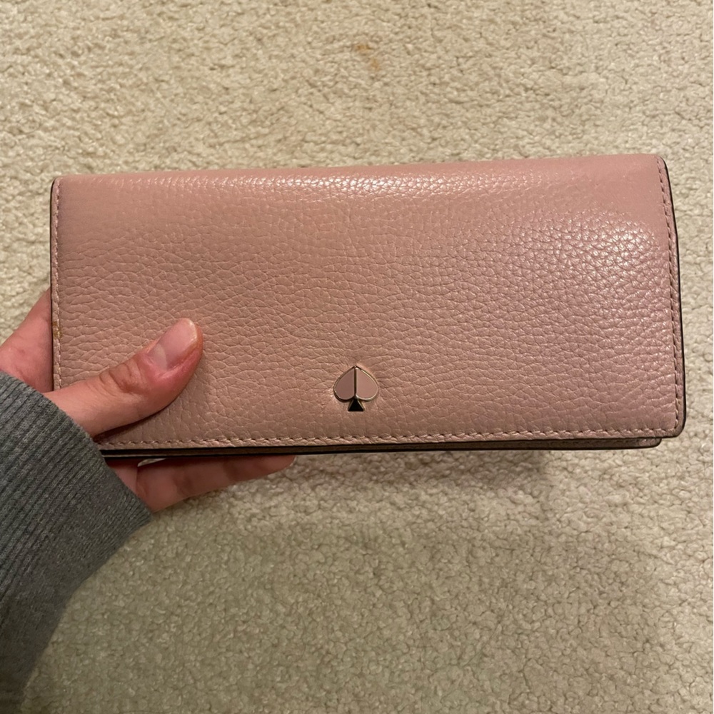 Kate Spade Polly Bifold Continental Wallet in Blush